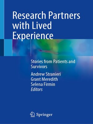 cover image of Research Partners with Lived Experience